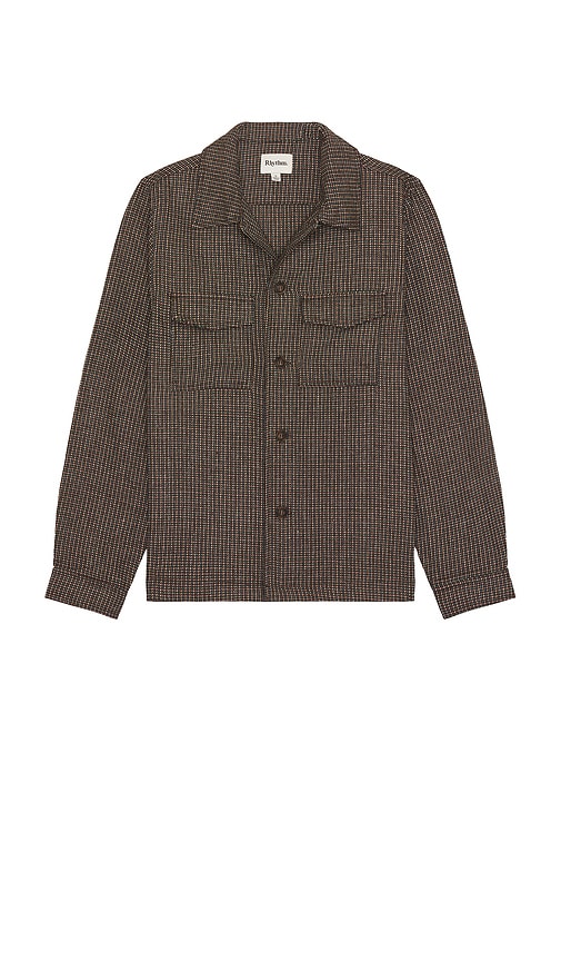 Rhythm Fleck Overshirt In Earth