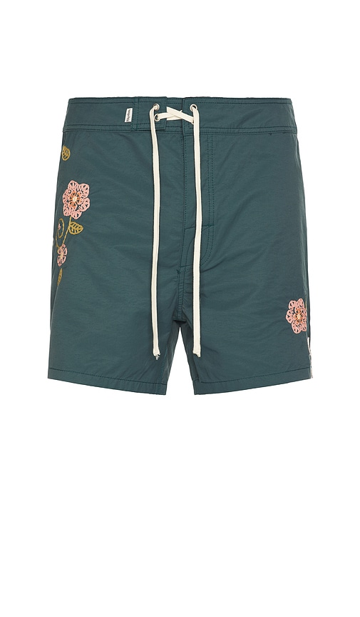 Heritage Flower Swim Trunks in Green. - size 30 (also in 32, 33, 34, 36) - Rhythm - Modalova