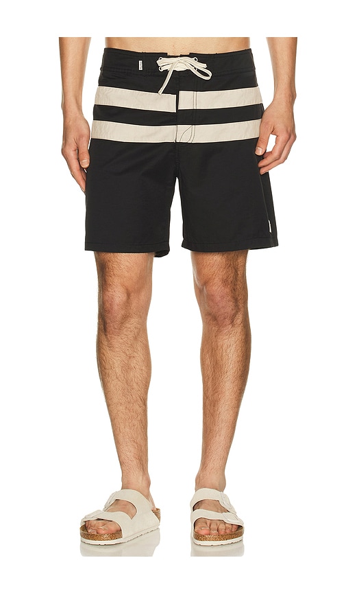 Rhythm Heritage Stripe Trunk In Black