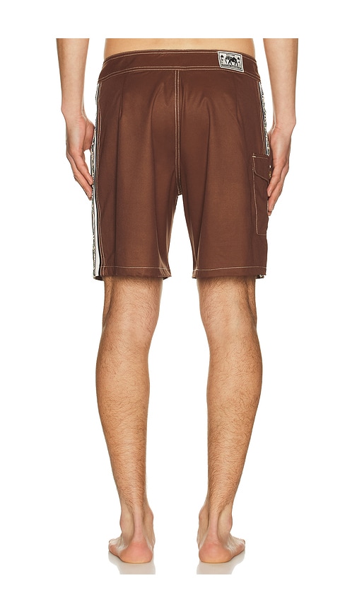 Rhythm Panel Stripe Trunk In Brown