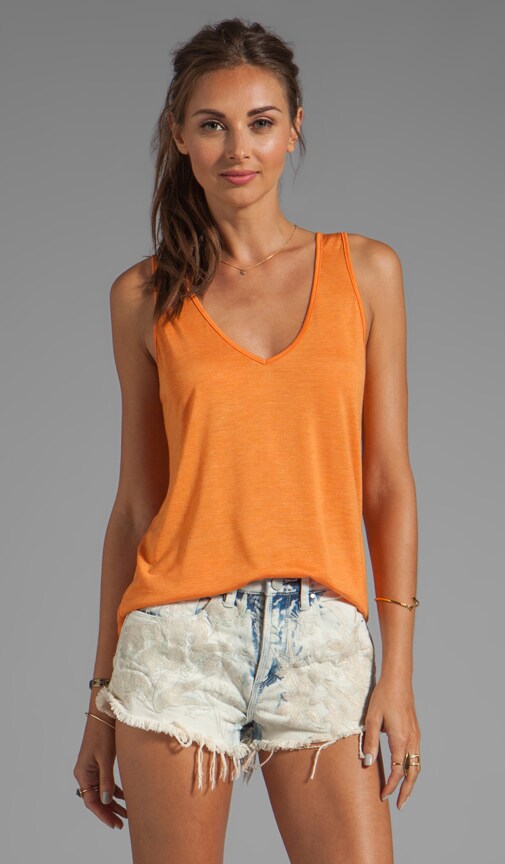 Khia Loose V Neck Basic Tank