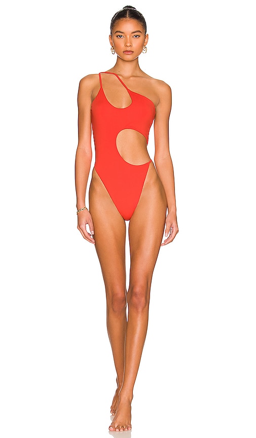 Riot Swim Blaise One Piece in Coral