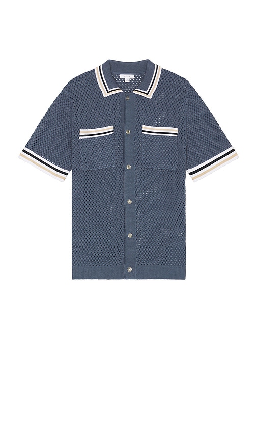 Shop Reiss Coulson Shirt In Navy