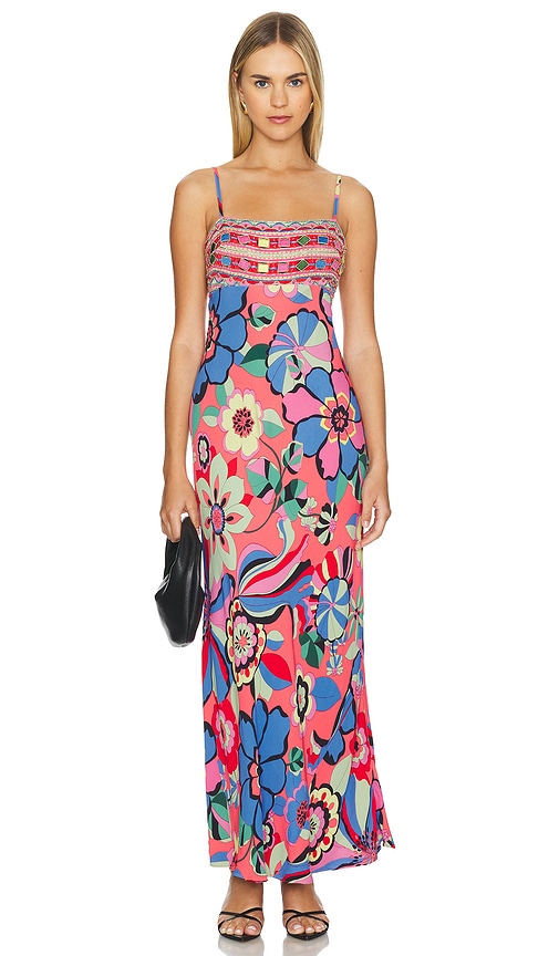 Shop Rixo London Brandon Dress In Multi