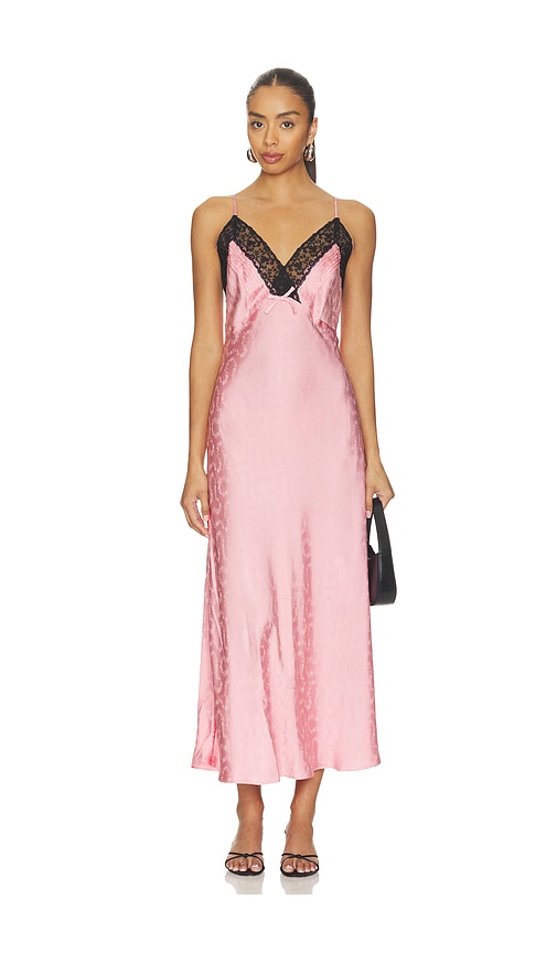 RIXO Alberta Dress in Blush. - size L (also in M, S, XL, XS, XXS)