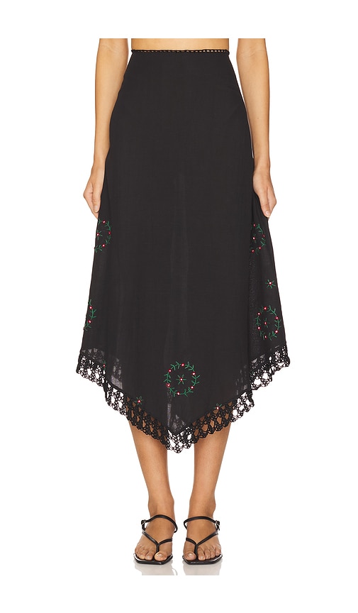 Imola Skirt Rose in Black. - size XS (also in L, M, S, XL, XXS)