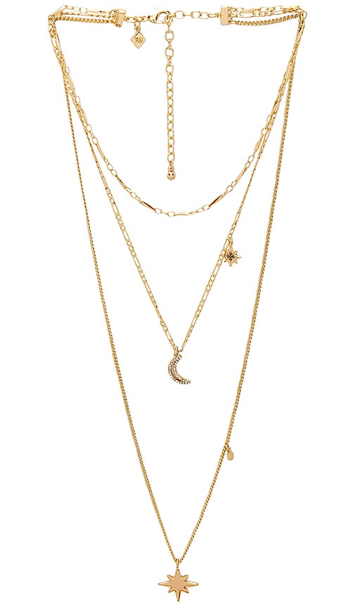 Rebecca Minkoff Stargazing Layered Necklace in Gold | REVOLVE