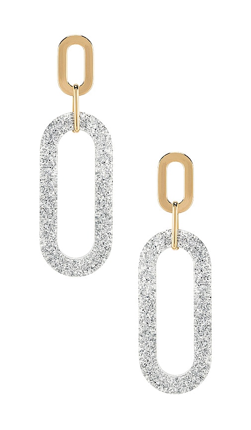 Glitter Double Resin Link Hoops