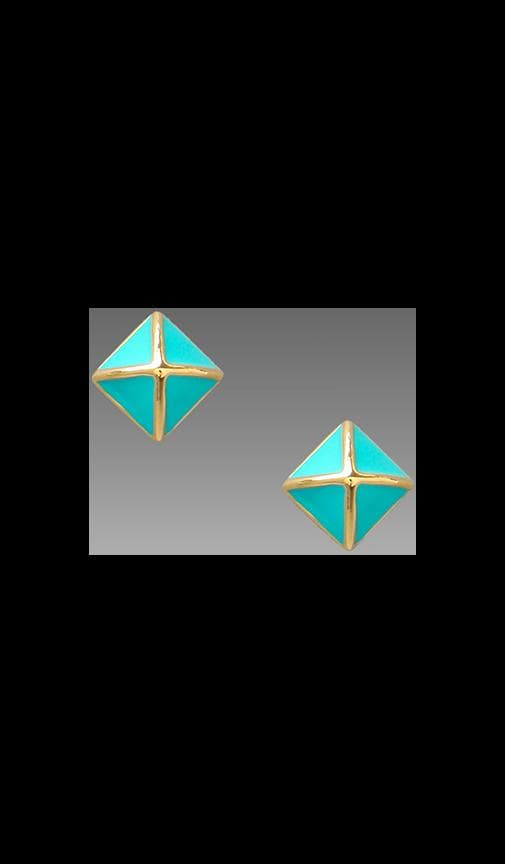 Small Enamel Stud Earring