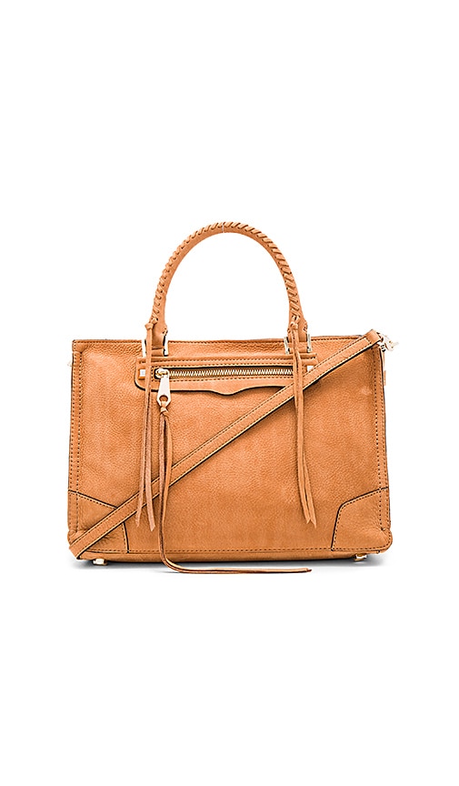 Rebecca Minkoff Regan Satchel in Almond | REVOLVE