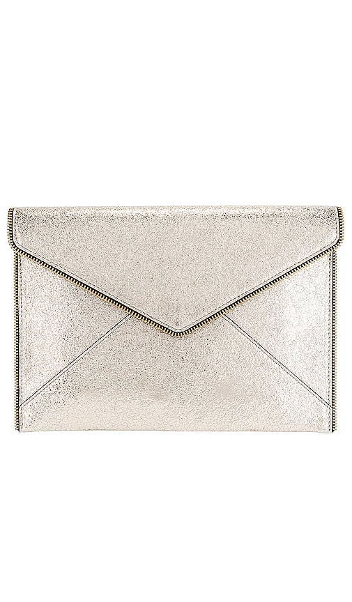 Rebecca Minkoff Leo Clutch in Champagne | REVOLVE