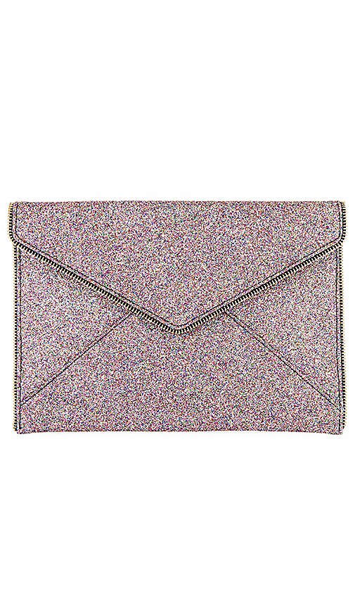 rebecca minkoff glitter clutch