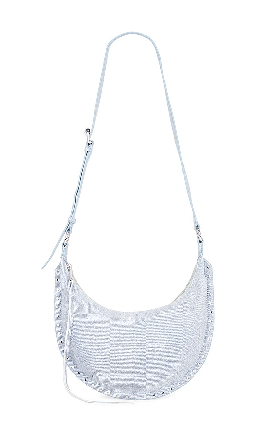 Rebecca Minkoff Darren Small Crescent Xbody in Blue.