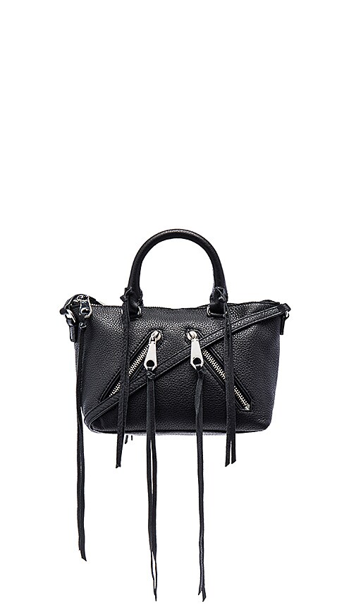 Rebecca Minkoff Micro Moto Satchel in Black