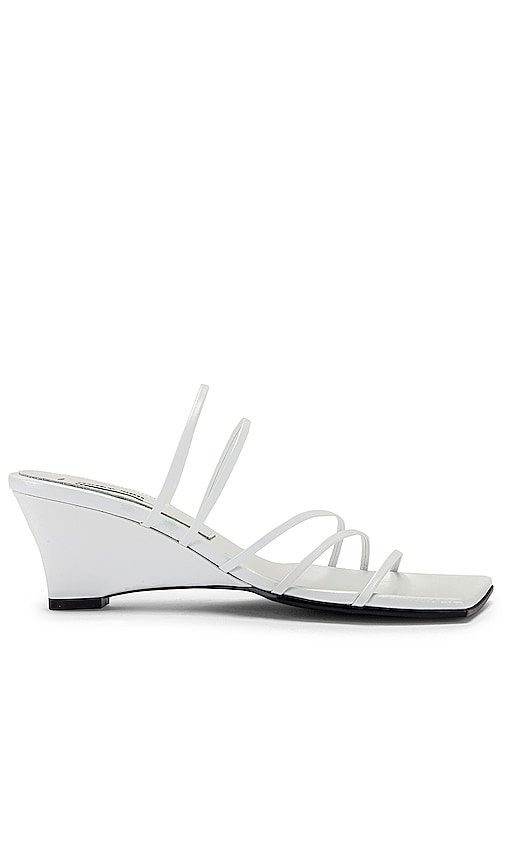 Reike Nen 5 Strap Wedge Heels in White REVOLVE