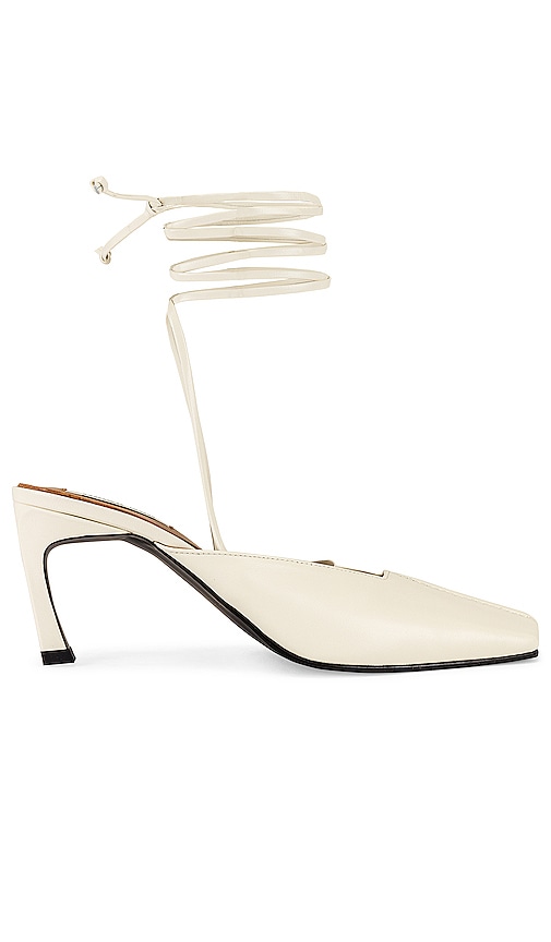 Reike Nen Piping Strap Heels in Off White REVOLVE