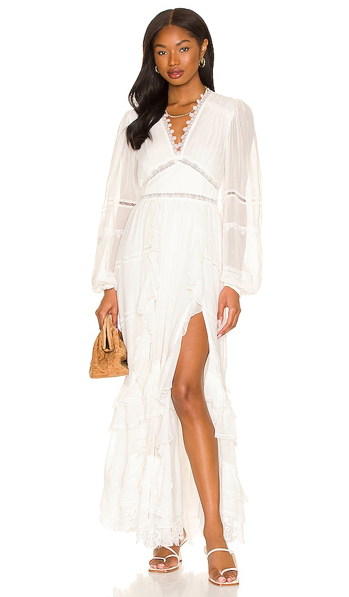 ROCOCO SAND Mia Maxi Dress in Off White | REVOLVE