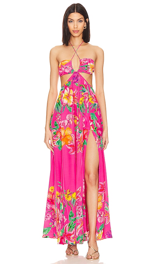 ROCOCO SAND X Revolve Megan Long Dress in Pink