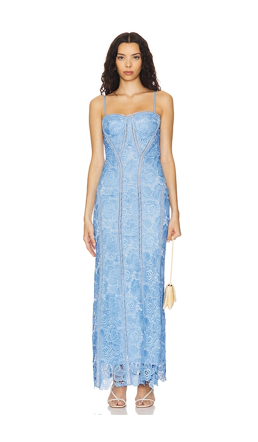 Shop Rococo Sand Maxi Dress In Blue