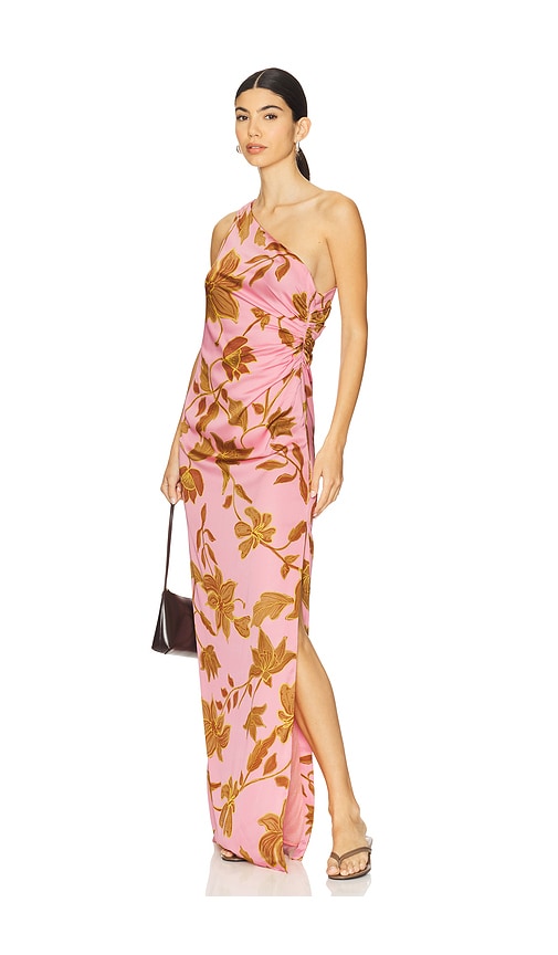 One Shoulder Ruched Maxi Dress in . Size S, XL - ROCOCO SAND - Modalova