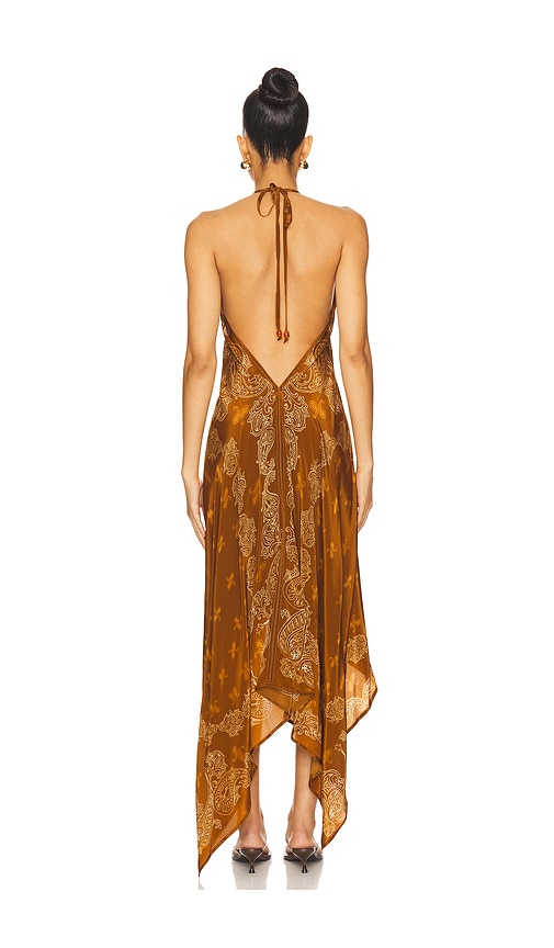  Rococo Sand Kleid Mit High-low-zipfelsaum In Brown. Größe S. Also In Xs, Xl, Xxs. 