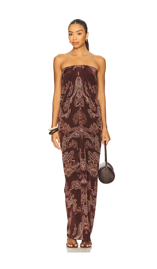 ROCOCO SAND Off Shoulder Maxi Dress