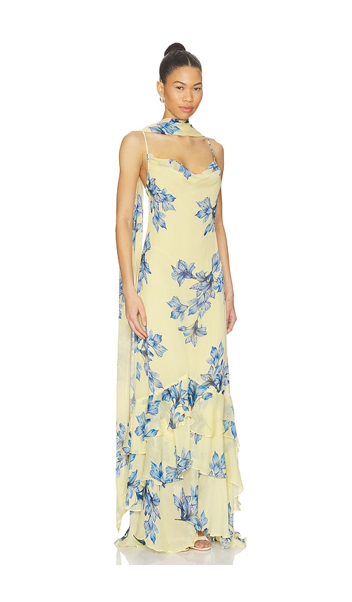 ROCOCO SAND Cowl Maxi Dress With Sash