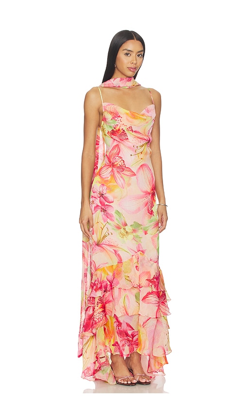  Rococo Sand Maxivestido Encaje Lace Maxi Dress En Color Rosado Talla M  (también En S, Xs, Xxl, Xxs). 