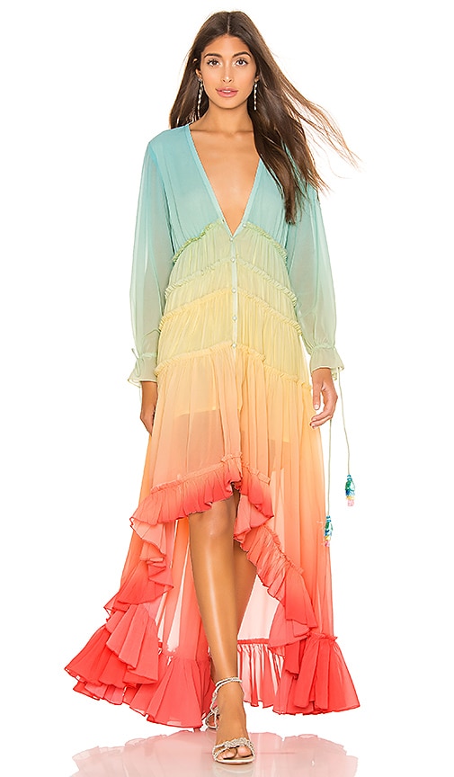 revolve rainbow dress