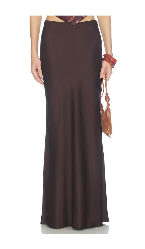 ROCOCO SAND Maxi Skirt in Chocolate. - size XXS (also in L, M, S, XL, XS)