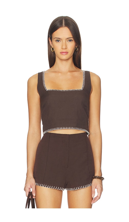 ROCOCO SAND Square Neck Boxy Top