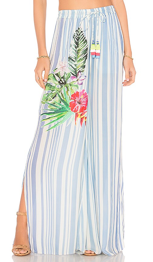 Stripe Blossom Pants