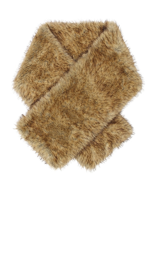 Duchess Faux Fur Stole by Retrofete in Bourbon