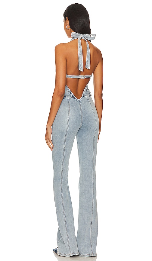  Retrofete Jumpsuit Cynthia In Denim-light. Größe L. Also In Xl. 