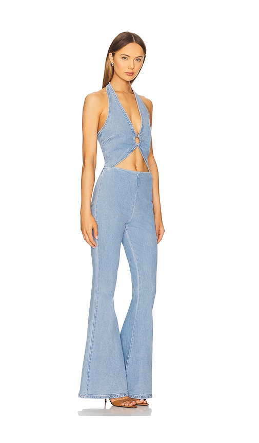 Retroféte Kairi Denim Jumpsuit In Blue