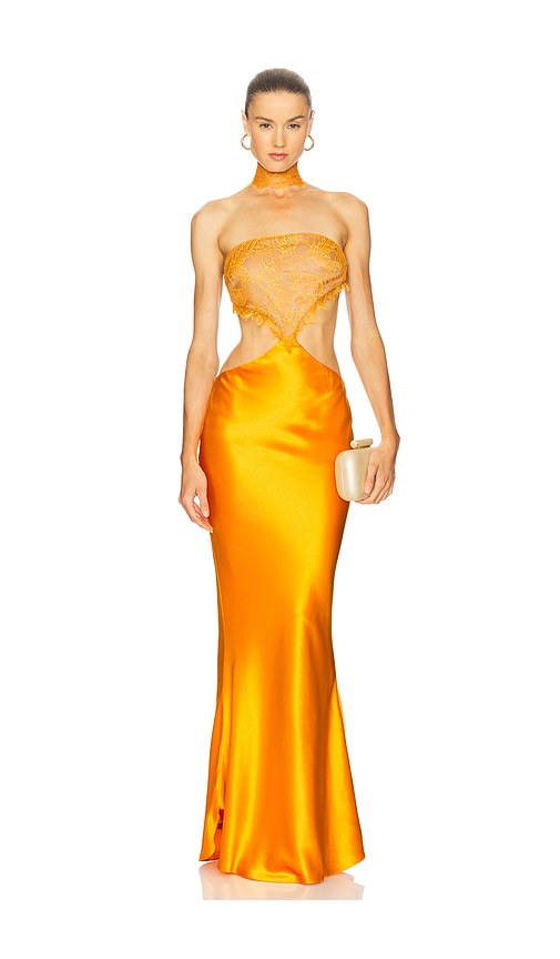 Lucie Dress in Orange. - size XS (also in L, M, S)