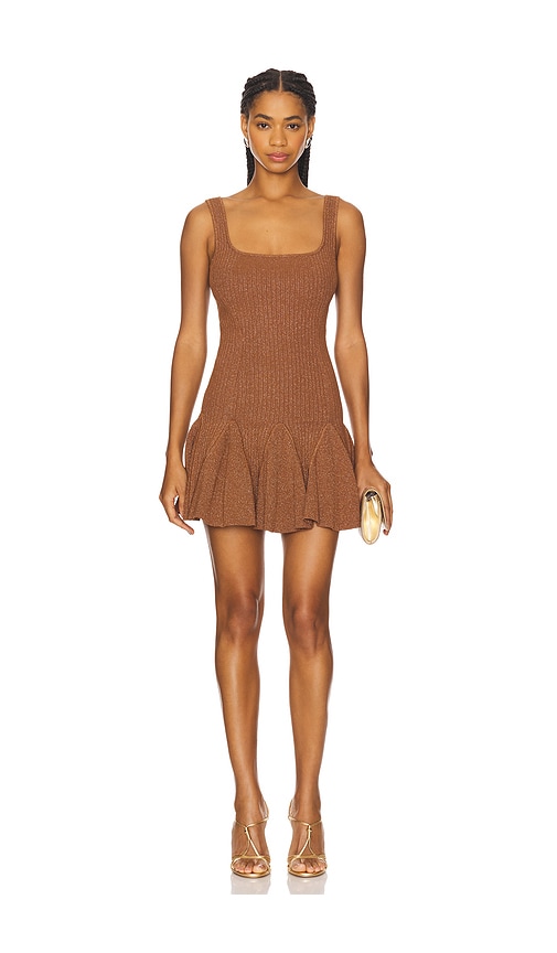 Matson Knit Dress in Brown. - size XL (also in L, M, S, XS)