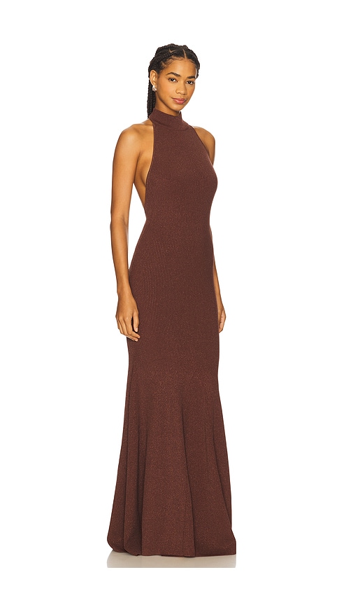 brown retrofete dress RETROFETE Deserae Sequin Dress main image 0