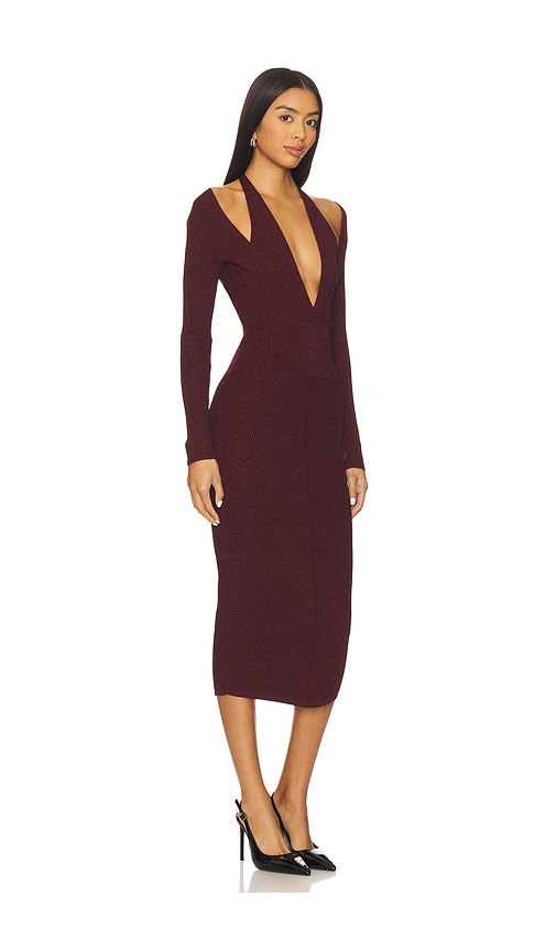 Retroféte Odelia Dress In Burgundy