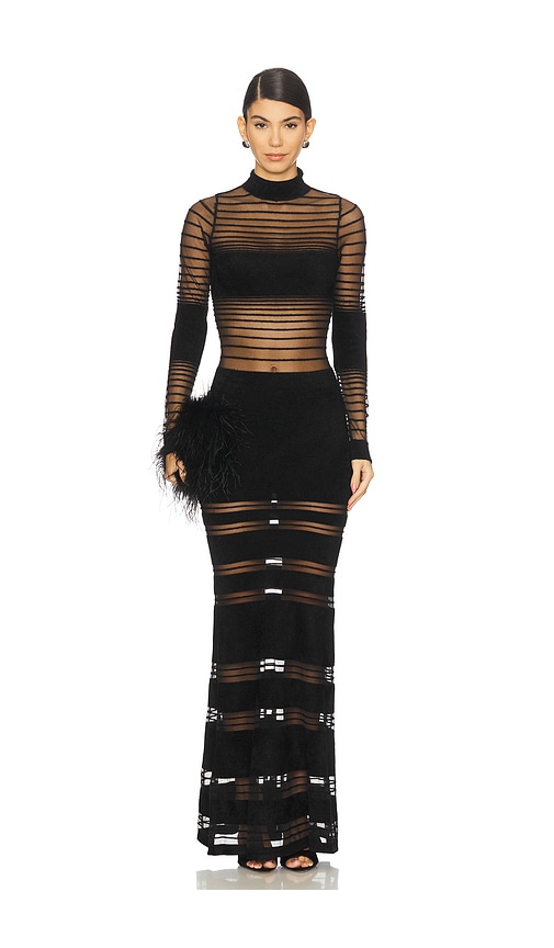 Retroféte Johanne Dress In Black