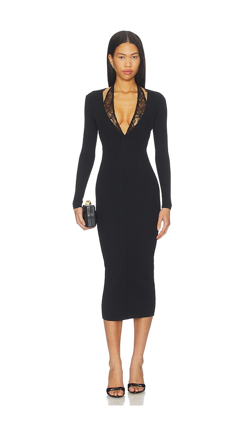 Retroféte Lorella Knit Dress In Black