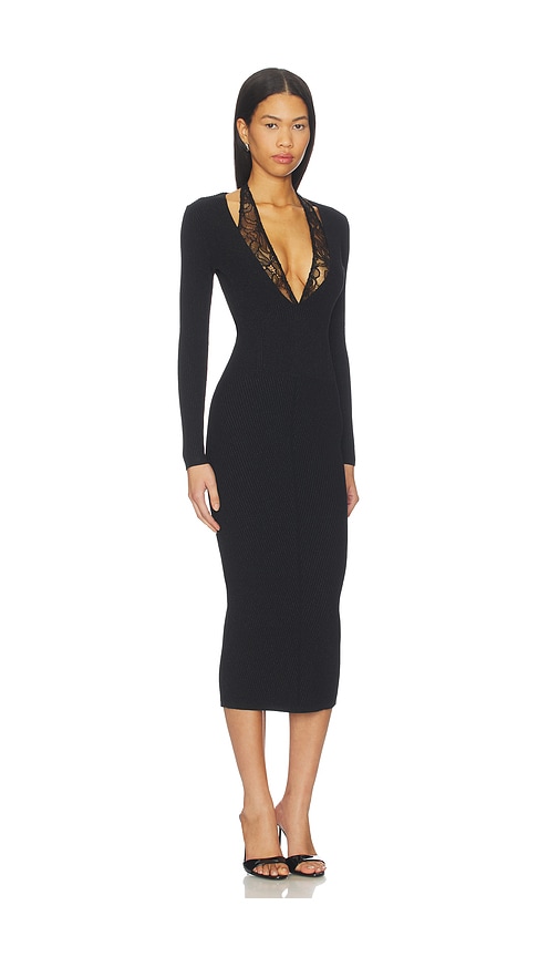 Retroféte Lorella Knit Dress In Black
