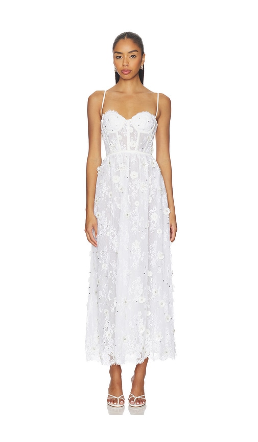 Retroféte Noema Lace Dress In White