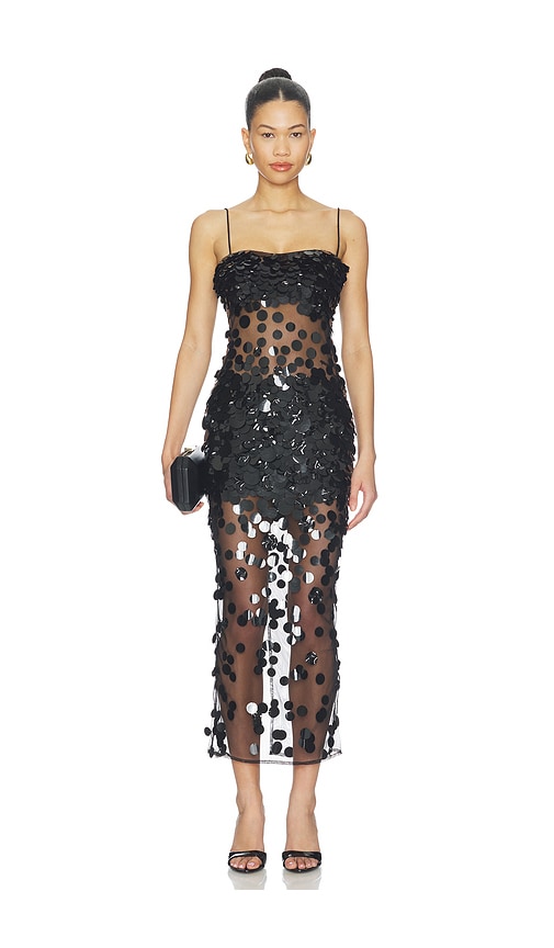 retrofete Mischa Dress in Black. - size L (also in M, S, XL, XS)