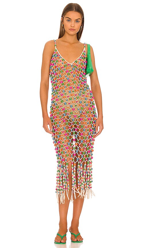 retrofete beaded dress Heather Sequin Star Fringe Dress Retrofete