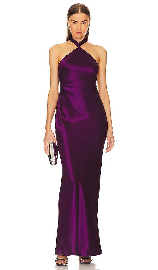 Retroféte Ester Dress In Purple