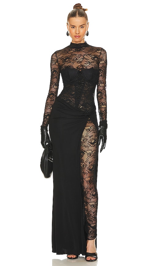 Retroféte Kleid Saphira In Black