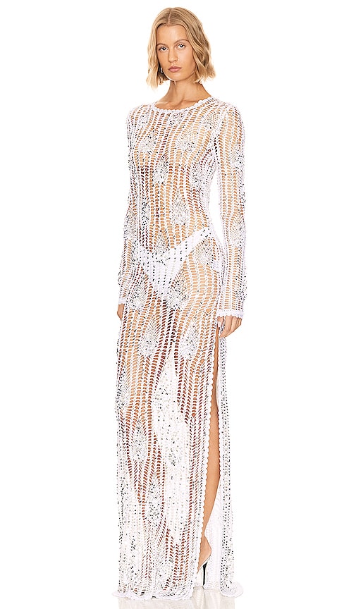 Shop Retroféte Cherri Crochet Dress In White