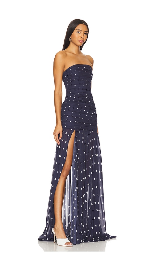 Shop Retroféte Annalise Dress In Navy