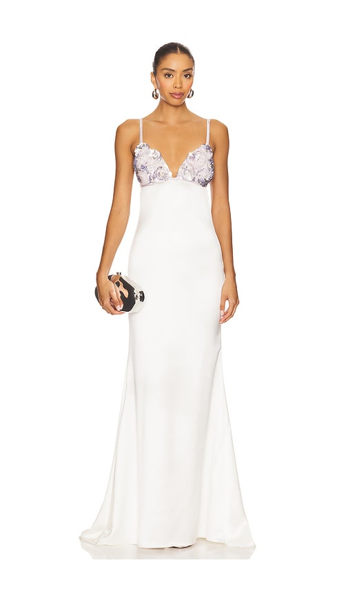 Oline Embroidered Dress in Ivory. - size S (also in M)